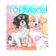 TOP MODEL kleurboek met stickers