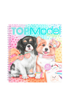 Carnet de coloriage TOP MODEL avec stickers