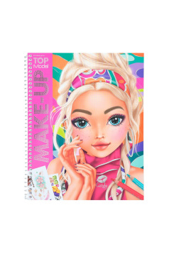 Kleurboek TOP MODEL CREATE YOUR MAKE UP met stickers