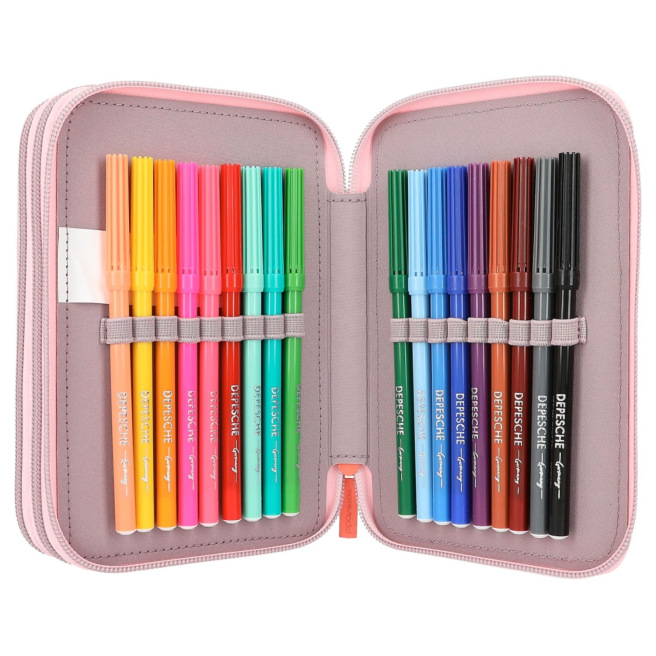 TOP MODEL etui met 3 compartimenten TOP MODEL etui met 3 compartimenten