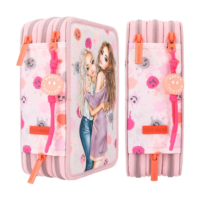 TOP MODEL etui met 3 compartimenten TOP MODEL etui met 3 compartimenten