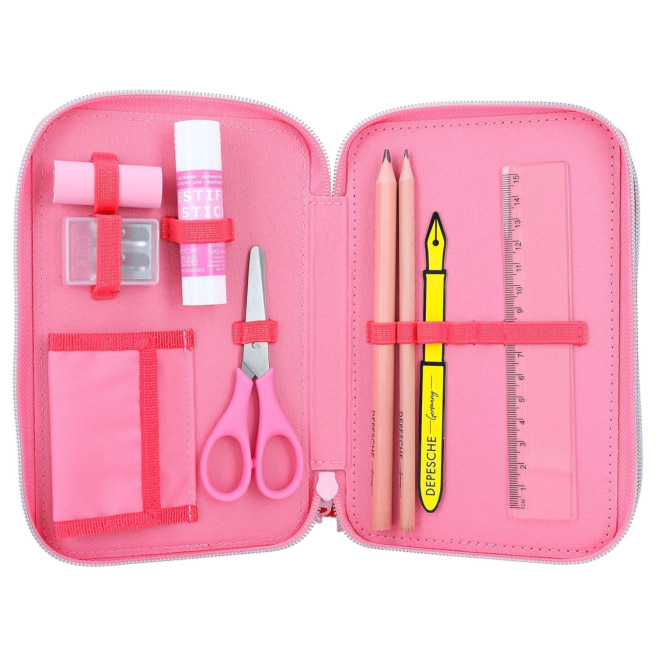 TOP MODEL etui met 3 compartimenten TOP MODEL etui met 3 compartimenten