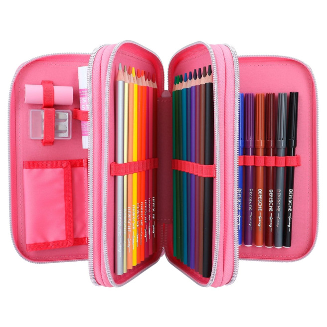 TOP MODEL etui met 3 compartimenten TOP MODEL etui met 3 compartimenten