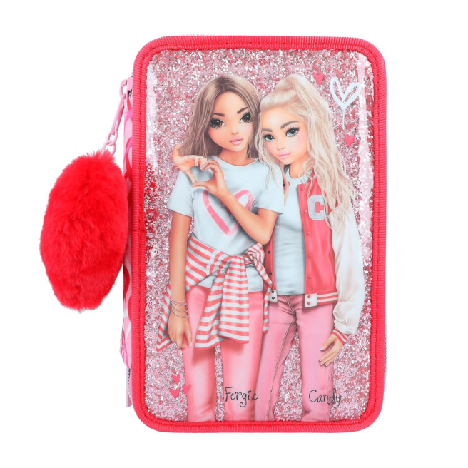 TOP MODEL etui met 3 compartimenten TOP MODEL etui met 3 compartimenten