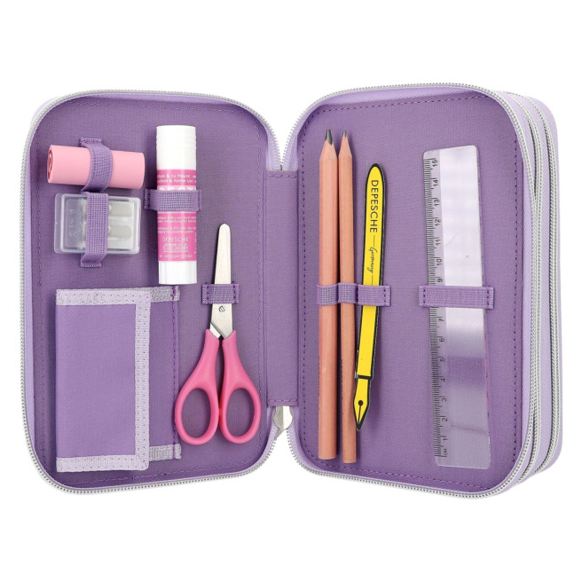 TOP MODEL etui met 3 compartimenten TOP MODEL etui met 3 compartimenten