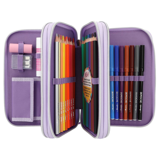 TOP MODEL etui met 3 compartimenten TOP MODEL etui met 3 compartimenten