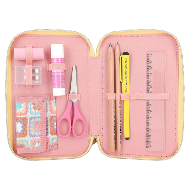 TOP MODEL etui met 3 compartimenten TOP MODEL etui met 3 compartimenten