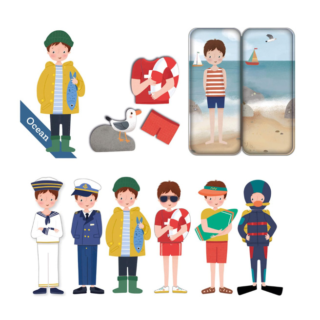 Magnetisch spel Apli Mix & Match doos