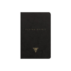 Geniet genaaid draad notitieboekje Clairefontaine FLYING SPIRIT met bladwijzer flap