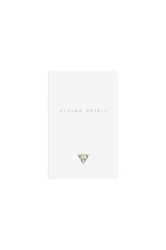 Geniet genaaid draad notitieboekje Clairefontaine FLYING SPIRIT met bladwijzer flap