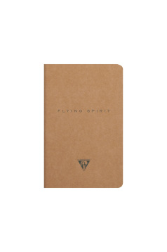 Geniet genaaid draad notitieboekje Clairefontaine FLYING SPIRIT met bladwijzer flap