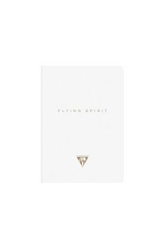 Geniet genaaid draad notitieboekje Clairefontaine FLYING SPIRIT met bladwijzer flap