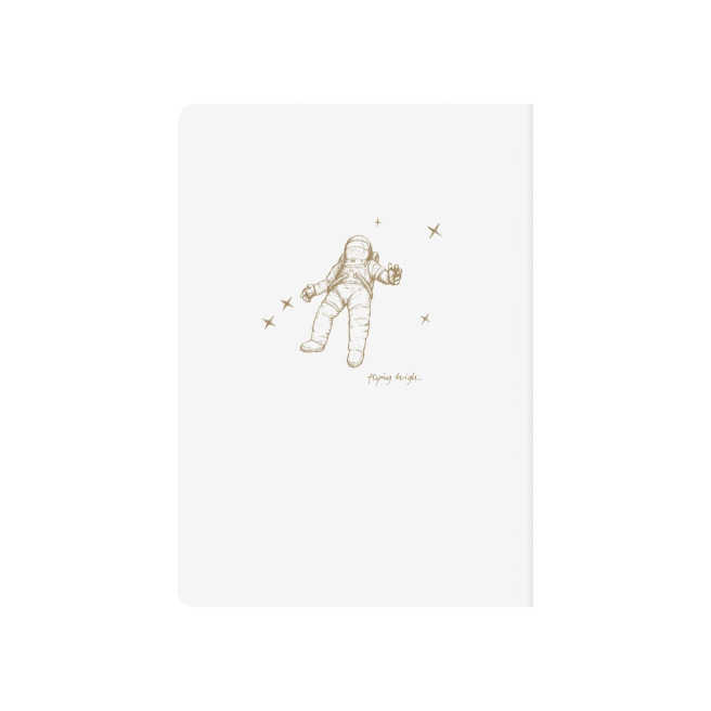 Geniet genaaid draad notitieboekje Clairefontaine FLYING SPIRIT met bladwijzer flap