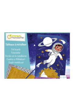 Coffret AVENUE MANDARINE tableaux à métalliser