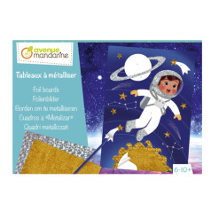 Coffret AVENUE MANDARINE tableaux à métalliser