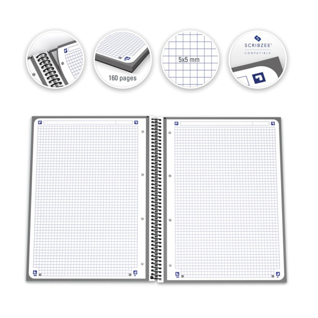 Spiraal notitieboek Oxford TOUCH EUROPEANBOOK 1 SCHRIJF & WIS