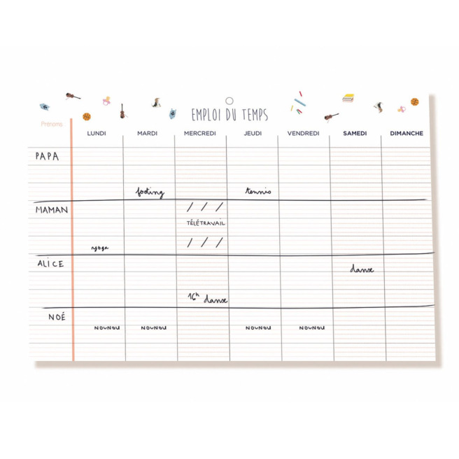 Quo Vadis "DE LA TRIBU" schoolagenda - maandelijks voor 16 maanden - 32 x 30 cm