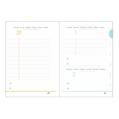 Schoolagenda Quo Vadis EUROTEXTAGENDA - 10 x 15 cm - 1 dag per pagina