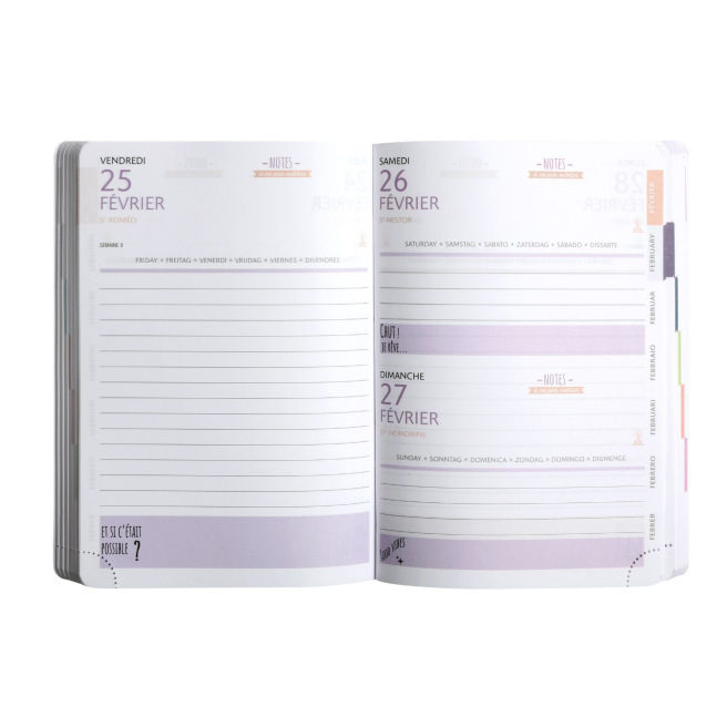 Schoolagenda Exacompta FORUM - 12 x 17 cm - 1 dag per pagina