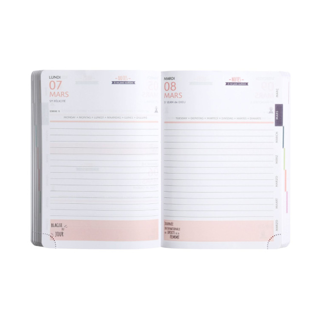 Schoolagenda Exacompta FORUM - 12 x 17 cm - 1 dag per pagina