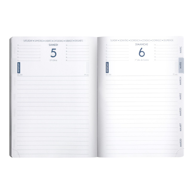 Exacompta FORUM OFFICE schoolagenda - 15 x 21 cm - 1 dag per pagina