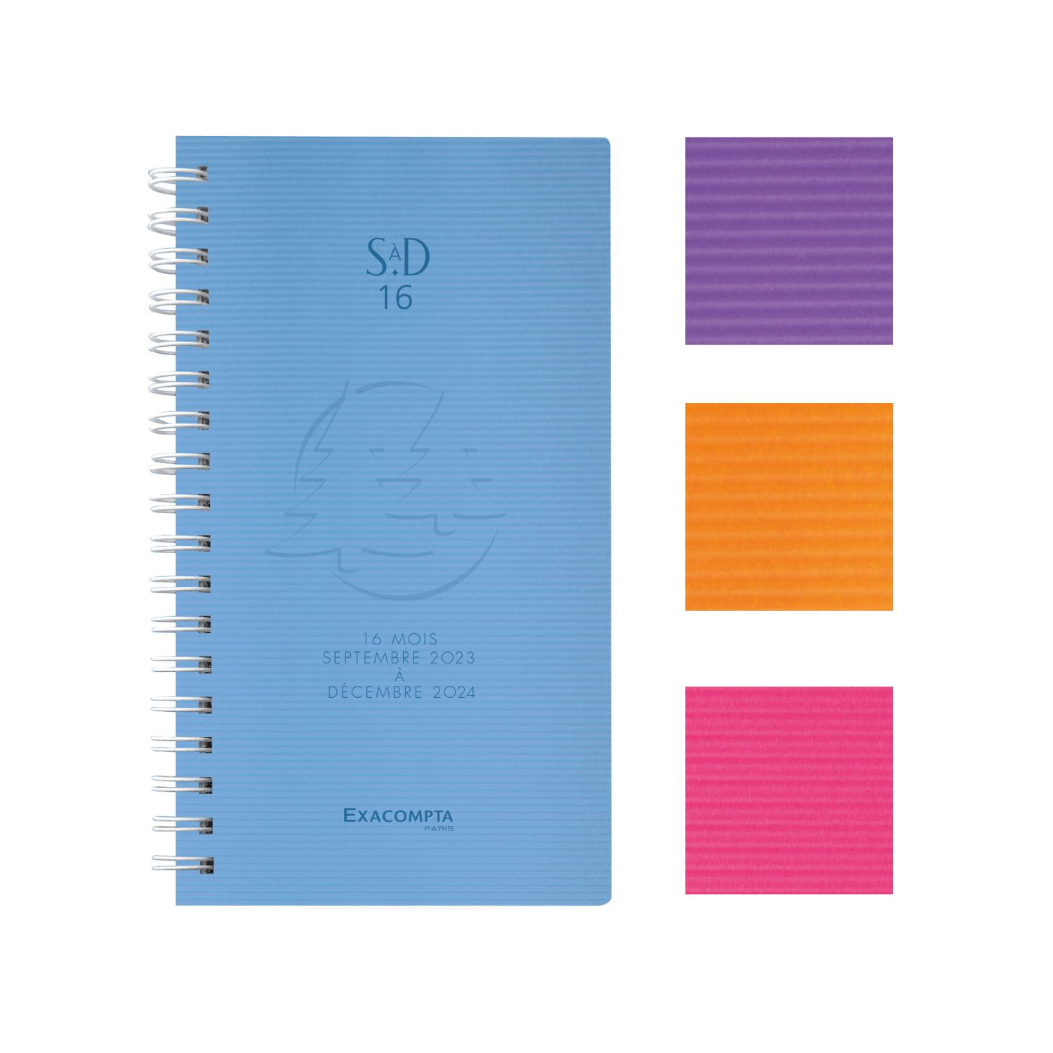 Agenda scolaire Exacompta SAD 16S - 16 MOIS - 9 x 16 cm - 1 semaine sur 2  pages