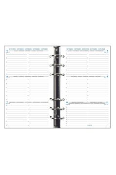 Recharge organiser Exacompta EXATIME 17 HORIZONTAL  - 1 semaine sur 2 pages - 16 mois