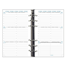 Herlaad organizer Exacompta EXATIME 17 HORIZONTAAL - 1 week op 2 pagina's - 16 maanden