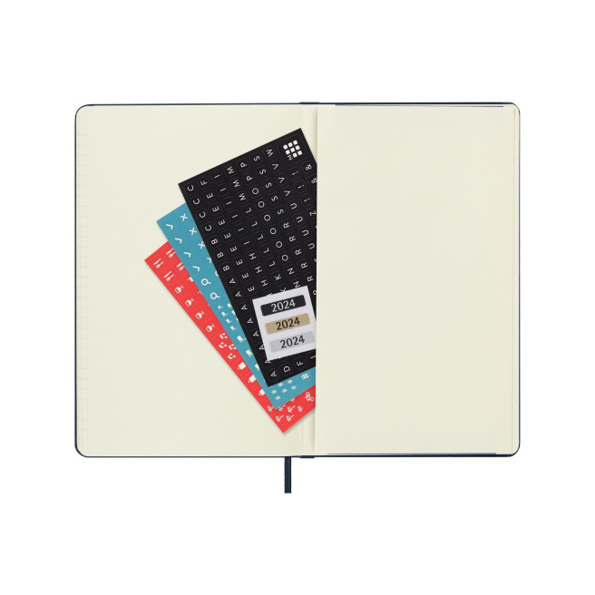 Agenda Moleskine 18 MOIS - Large 13 x 21 cm - 1 semaine sur 2 pages avec notes