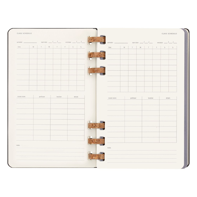 Agenda Moleskine WEKELIJKSE & MAANDELIJKSE STUDENTEN LEVENSPLANNER L - 13 x 21 cm - 1 week op 2 pagina's