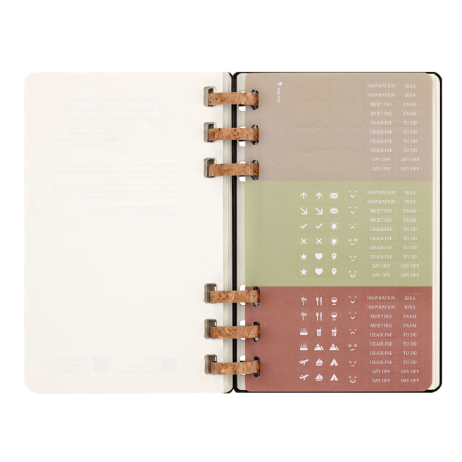 Agenda Moleskine WEKELIJKSE & MAANDELIJKSE STUDENTEN LEVENSPLANNER L - 13 x 21 cm - 1 week op 2 pagina's