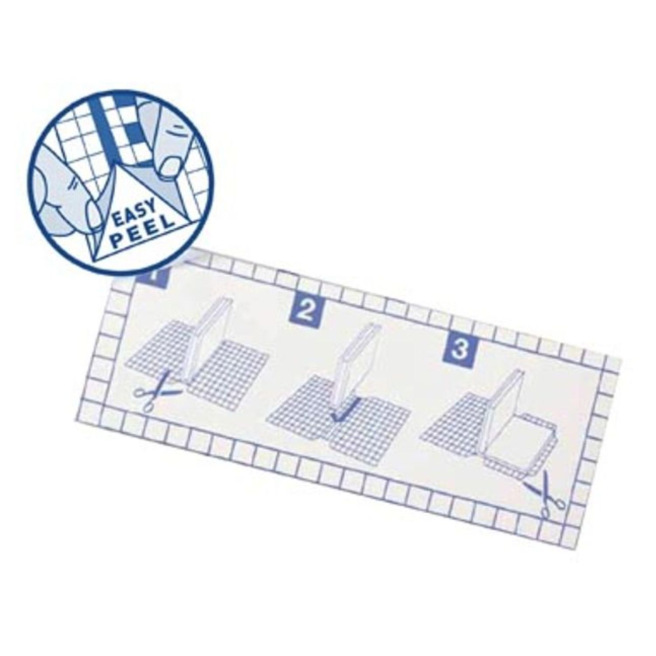 Hersluitbare doorzichtige kleeffolie voor boeken en schriften - pakket van 10