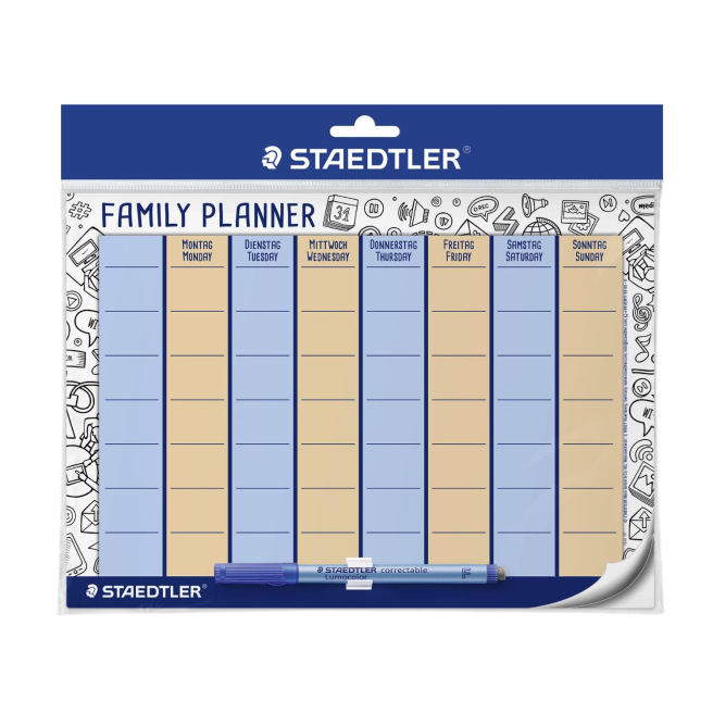 Calendrier familial 2024 Eco-responsable Pastel