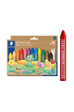 Crayons de cire Staedtler NORIS JUNIOR - étui de 12