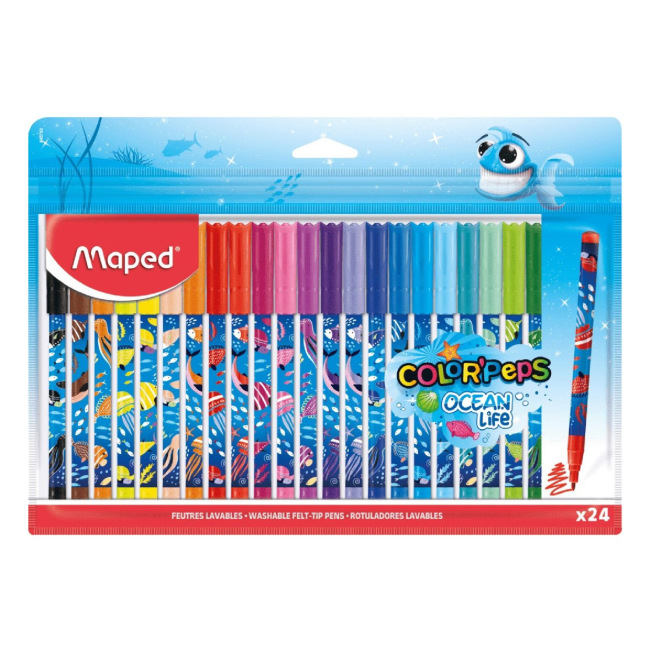 Feutres de coloriage Maped COLOR'PEPS OCEAN - pointe moyenne