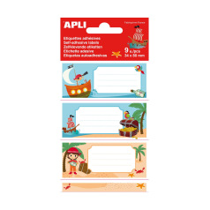 School etiketten Apli - 81 x 36 mm (9 etiketten) School etiketten Apli - 81 x 36 mm (9 etiketten)