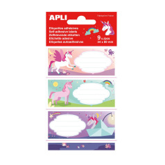 School etiketten Apli - 81 x 36 mm (9 etiketten)