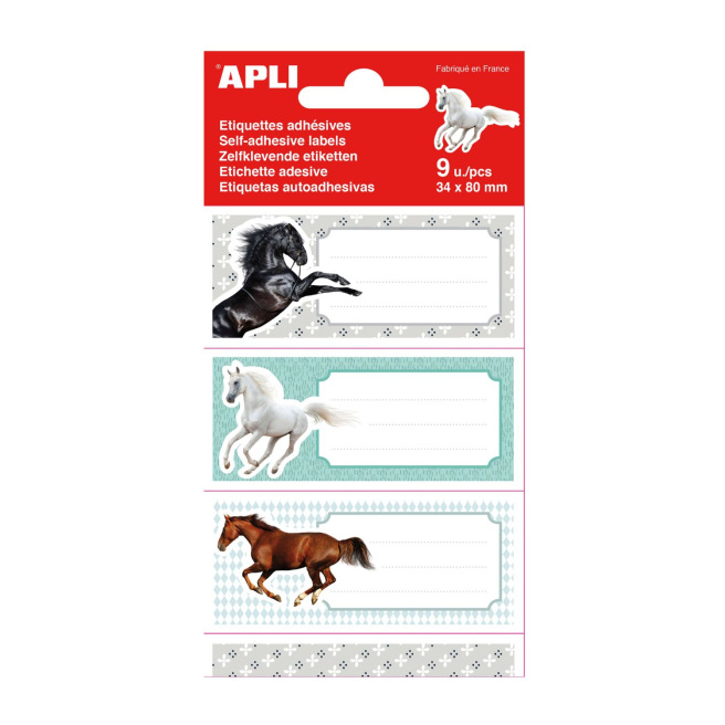 Etiquettes scolaires Apli - 81 x 36 mm (9 étiq.) Etiquettes scolaires Apli - 81 x 36 mm (9 étiq.)