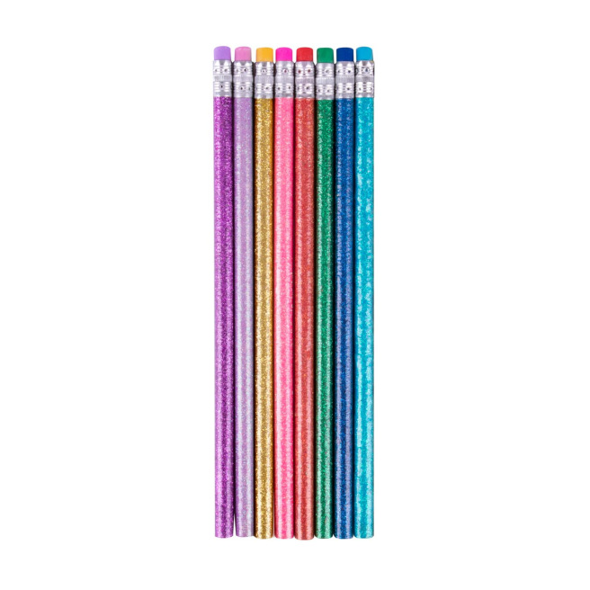 Crayon Apli GLITTER avec gomme - HB - blister de 8