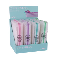 Trousse en plastique rectangulaire Apli ZIPPER BAG NORDIK Trousse en plastique rectangulaire Apli ZIPPER BAG NORDIK