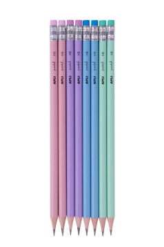 Crayon Apli NORDIK avec gomme - HB - blister de 8