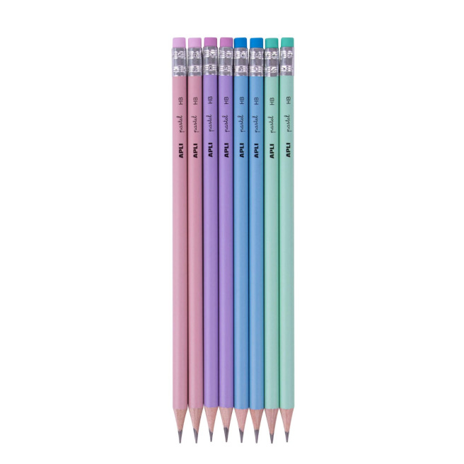 Crayon Apli NORDIK avec gomme - HB - blister de 8