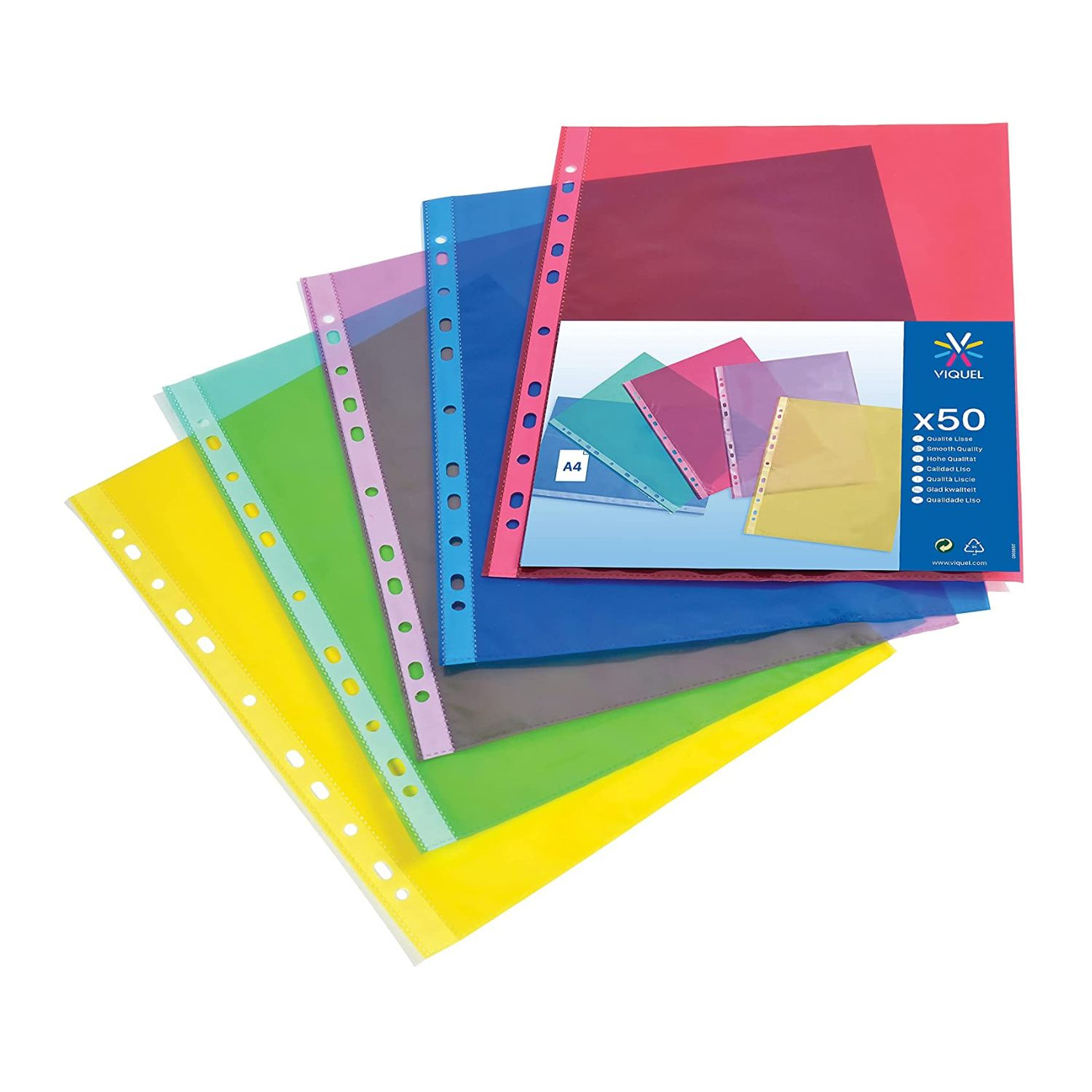 Create idea 10 sets of A4 files, extra wide dividers, multicolor, 11 holes, PP plastic, reinforced color tabs, filing inserts, 1-12 classification index paper