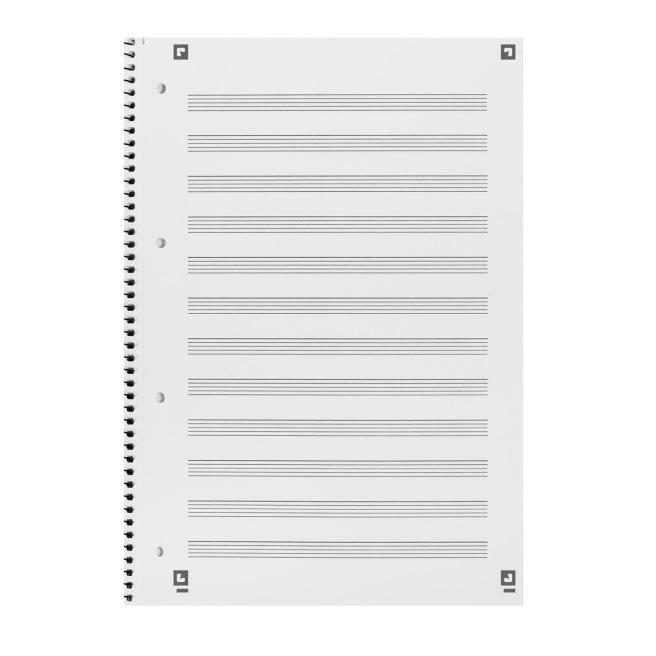 Cahier de musique à spirales OXFORD - A4+