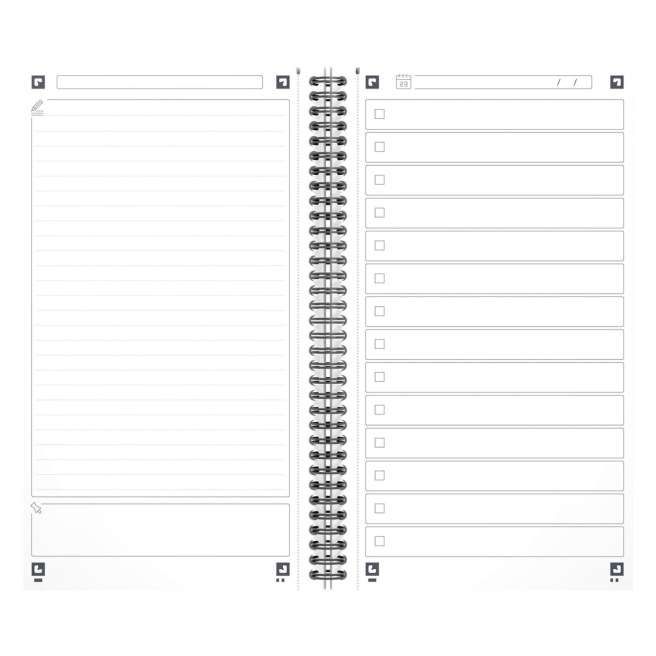 Spiraalvormig notitieboekje Oxford TASK MANAGER - 14 x 25 cm Spiraalvormig notitieboekje Oxford TASK MANAGER - 14 x 25 cm