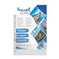 Geperforeerde gladde A4 hoesjes - gemiddelde kwaliteit - zakje van 100