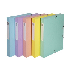 Exacompta AQUAREL kartonnen opbergdoos - rug 4 cm - A4 Exacompta AQUAREL kartonnen opbergdoos - rug 4 cm - A4