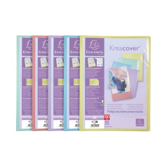 Presentatiemap met hoesjes Exacompta CHROMALINE PASTEL KREACOVER personaliseerbaar