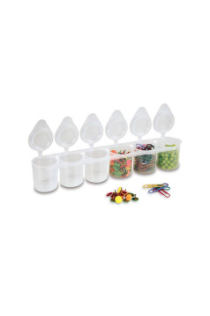Mengpotten plastic containers - 25 ml - set van 6