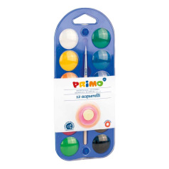 Gouache Primo - 12 bakjes + penseel